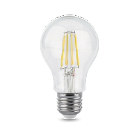 Лампа светодиодная филаментная Black Filament 6Вт A60 грушевидная 4100К нейтр. бел. E27 630лм GAUSS 102802206 в г. Санкт-Петербург 
