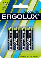 Элемент питания алкалиновый AAA/LR03 1.5В Alkaline BL-4 (блист.4шт) Ergolux 11744 в г. Санкт-Петербург 
