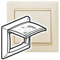 695642 Рамка 1-м Valena IP44 сл. кость (DIY-упак.) IEK 