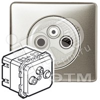 Legrand Celiane Мех TV-FM розетка оконечная 10 дБ 2 мод