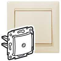 695618 Розетка телевизионная TV СП Valena 2400мГц механизм сл. кость (DIY-упак.) IEK 