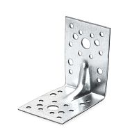 124408 Угол крепежный усилен. 105х105х90 цинк Zitar 