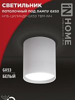 4690612056418 Светильник НПБ-ЦИЛИНДР-GX53 TBM-WH 80х90мм потолочн. бел. IN HOME 