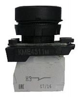 Выключатель кнопочный КМЕ 4111м УХЛ3 1но+1нз цилиндр IP40 черн. ЭлектротехникET012410 в г. Санкт-Петербург 
