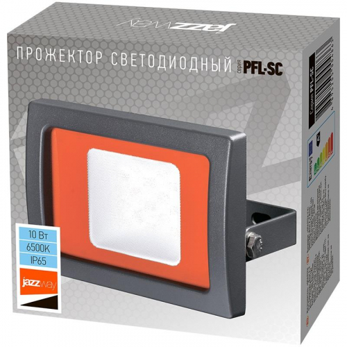 Прожектор светодиодный PFL-SC 10Вт 6500К IP65 190-260В ДО закален. матов. стекло JazzWay 5004863 в г. Санкт-Петербург  фото 3