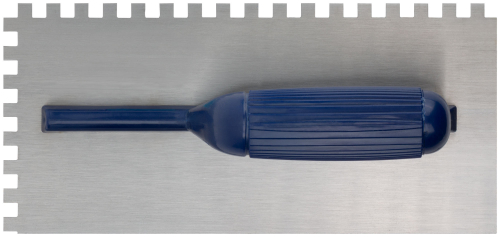 Гладилка стальная, пластиковая ручка 280х130 мм, зубчатая, зуб 8х8 мм в г. Санкт-Петербург  фото 4