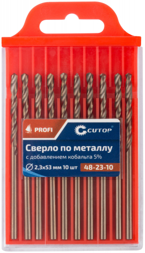 Сверло по металлу Cutop Profi с кобальтом 5%, 2.3 x 53 мм (10 шт) в г. Санкт-Петербург  фото 3