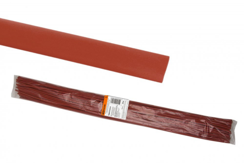 SQ0518-0219 Термоусаживаемая трубка ТУТнг 10/5 красная по 1м (50 м/упак) TDM