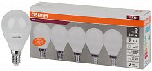 Лампа светодиодная LED Value LVCLP60 7SW/840 7Вт шар матовая E14 230В 2х5 RU (уп.5шт) OSRAM 4058075578135 в г. Санкт-Петербург 