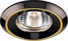 Светильник встраиваемый Feron DL1023 потолочный MR16 G5.3 черный-золото 20141 в г. Санкт-Петербург 