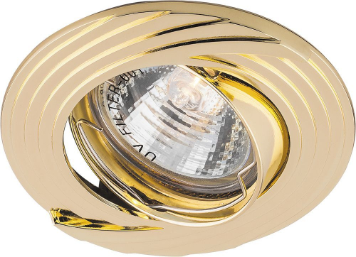 Светильник встраиваемый Feron DL6227 потолочный MR16 G5.3 золото поворотный 28965 в г. Санкт-Петербург 