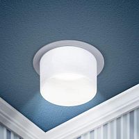Б0058426 Светильник декоративный DK106 WH MR16 GU5.3 встраив. бел. ЭРА 