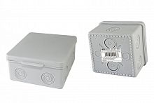 SQ1401-0822 Распаячная коробка ОП 80х80х50мм, крышка, IP54, 7вх., без гермовводов, инд. штрихкод TDM