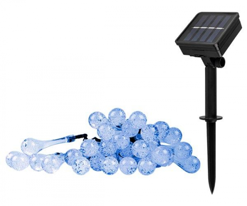 Светильник светодиодный SLR-G08-30B садовый; гирлянда капли син. солнечная батарея ФАZА 5040946 в г. Санкт-Петербург 
