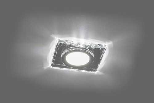 Светильник встраиваемый с белой LED подсветкой Feron 8150-2 потолочный MR16 G5.3 серебристый 28491 в г. Санкт-Петербург  фото 2