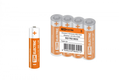 SQ1702-0032 Элемент питания LR03 AAA Alkaline 1.5V SR-4 TDM