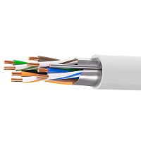 RN5EFUK01UGY Кабель витая пара кат. 5E экранированный F/UTP 4 пары нг(А)-HF для внеш./внутр. прокладки катушка 305м сер. DKC 