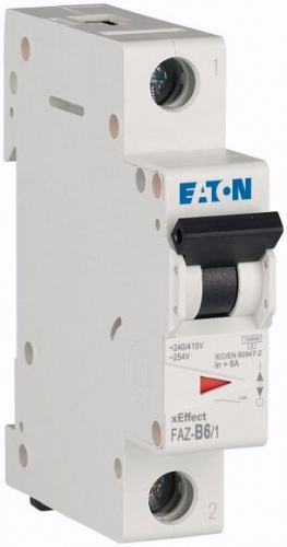 278529 Выключатель автоматический модульный 1п B 6А 15кА FAZ EATON  фото 4
