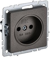 BR-R10-10-K45 Розетка 1-м СП BRITE РС10-1-0-БрТБ 10А без заземл. без защ. шторок механизм бронза IEK 