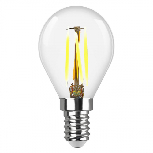 Лампа светодиодная филаментная REV G45 E14 5W 4000K DECO Premium холодный свет шар 32358 7 в г. Санкт-Петербург  фото 2