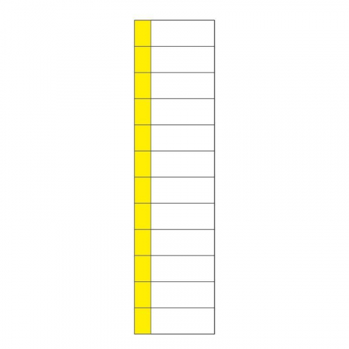 Наклейка маркировочная таблица 12 модулей (50х216мм) Rexant 55-0010 в г. Санкт-Петербург 