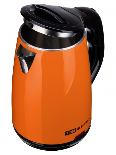 Электрический чайник "Ника", нержавеющая сталь / пластик, 1.8 л, 1800 Вт, оранжевый, TDM в г. Санкт-Петербург  фото 9