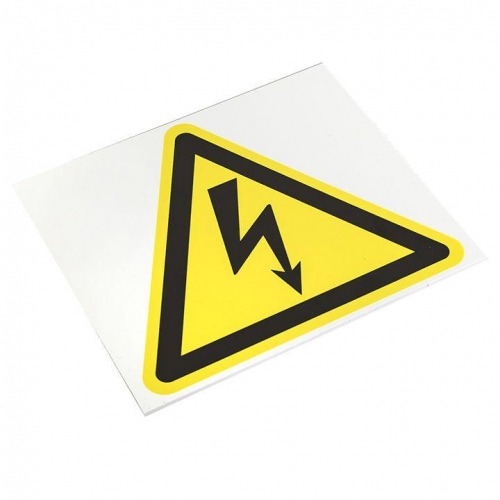 Знак пластик "Опасность поражения электрическим током" (Молния) W08 150х150мм PROxima EKF pn-1-02 в г. Санкт-Петербург  фото 3