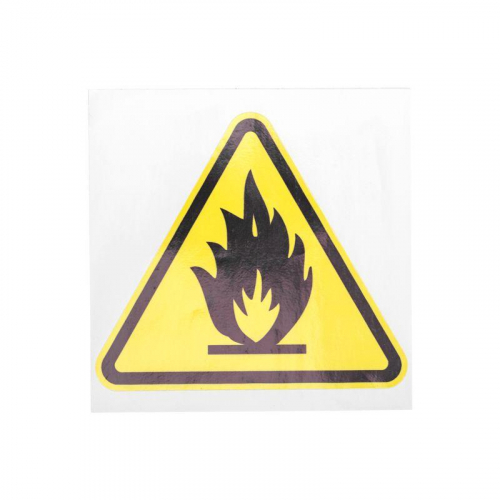 Наклейка знак пожарной безопасности "Пожароопасно" 150х150х150мм Rexant 55-0020 в г. Санкт-Петербург 