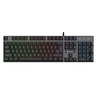 Б0060192 Клавиатура KG480 игровая проводная металл. с подсветкой черн. Intro 