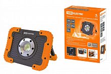 SQ0350-0057 Прожектор переносной светодиодный ФП8, 10 Вт, 900 лм, Li-Ion 3.7 B 3 A*ч, USB, TDM