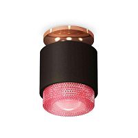 Комплект накладного светильника Ambrella light Techno Spot XS7511142 SBK/PPG/PI черный песок/золото розовое полированное/розовый (N7930,C7511,N7193) в г. Санкт-Петербург 