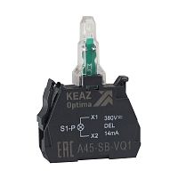 Блок световой OptiSignal D22 A45-SB-VQ3 зел. 380 В AC с защитой от наводок ZBVQ3 КЭАЗ 362255 в г. Санкт-Петербург 