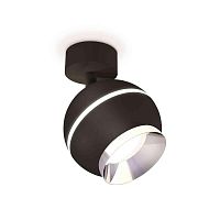 Комплект накладного светильника Ambrella light Techno Spot XM1102002 SBK/PBK черный песок/серебро полированное (A2210, C1102, N7032) в г. Санкт-Петербург 