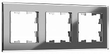 BR-M32-G-K03 Рамка 3-м BRITE РУ-3-2-БрСе стекло сер. IEK 