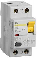 Выключатель дифференциального тока (УЗО) 2п 25А 30мА тип A ВД1-63 IEK MDV11-2-025-030 в г. Санкт-Петербург 