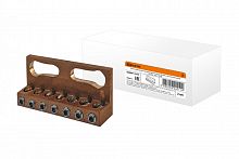 SQ0801-0102 Шина универсальная распределительная ШнУР 2 на плоскую шину 7х16мм2 450 А TDM