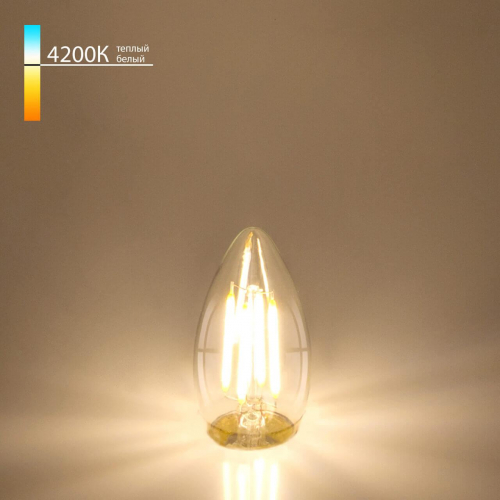 Лампа светодиодная филаментная Elektrostandard E27 7W 4200K прозрачная a048673 в г. Санкт-Петербург  фото 2