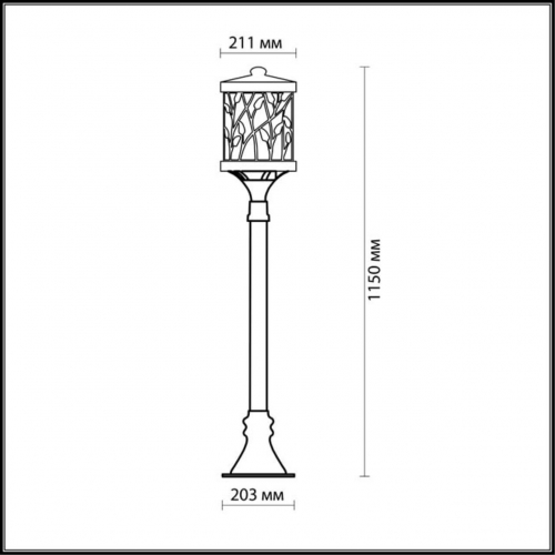 Уличный светильник Odeon Light Nature Lagra 2287/1A в г. Санкт-Петербург  фото 2