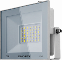 90136 Прожектор светодиодный 90 136 OFL-50-4K-WH-IP65-LED 50Вт 4000К IP65 4000лм бел. ОНЛАЙТ 