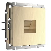 4690389160608 Розетка Ethernet RJ-45 (шампань рифленый) W1181010