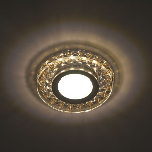 Светильник встраиваемый с белой LED подсветкой Feron C1020MO потолочный MR16 G5.3 прозрачно-желтый 28574 в г. Санкт-Петербург  фото 3