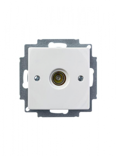 2CKA001724A4276 Розетка телевизионная одиночная TV Basic механизм альп. бел. ABB  фото 2