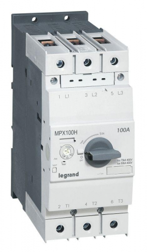 Выключатель автоматический для защиты двигателя 75А 50кА MPX3 T100H Leg 417377 в г. Санкт-Петербург 