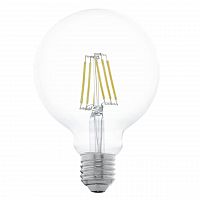 Лампа светодиодная филаментная Eglo E27 6W 2700К прозрачная 11503 в г. Санкт-Петербург 