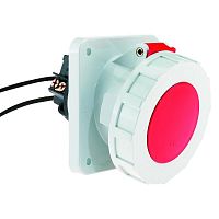 12020 Розетка встраиваемая 63А 5п 3P+N+PE 6ч 400В IP67 наклонная 114х114 с PSK Bals 