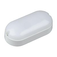 UL-00005133 Светильник светодиодный ULW-Q225 8W/6500К IP65 WHITE влагозащ. Овал дневной свет 6500К 165х80мм бел. Volpe 