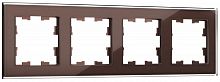 BR-M42-G-K45 Рамка 4-м BRITE РУ-4-2-БрТБ стекло темн. бронза IEK 