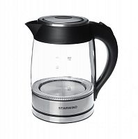 Чайник электрический SKG4710 1.8л 2200Вт серебр./черн. (корпус стекло) STARWIND 935480 в г. Санкт-Петербург 