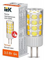 Лампа светодиодная CORN 3.5Вт капсула 3000К G4 230В керамика IEK LLE-CORN-4-230-30-G4 в г. Санкт-Петербург 