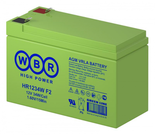 HR1234W F2 WBR Аккумулятор 12В 9А.ч WBR 
